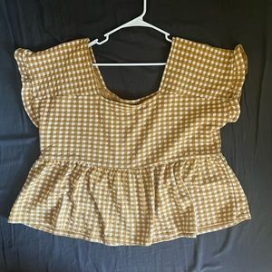 madewell peplum top